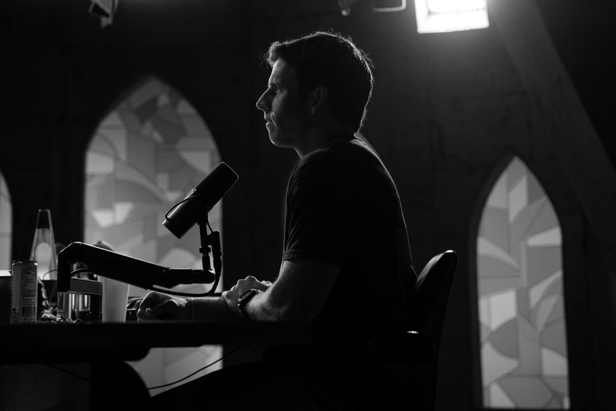 Danny Jones in the studio