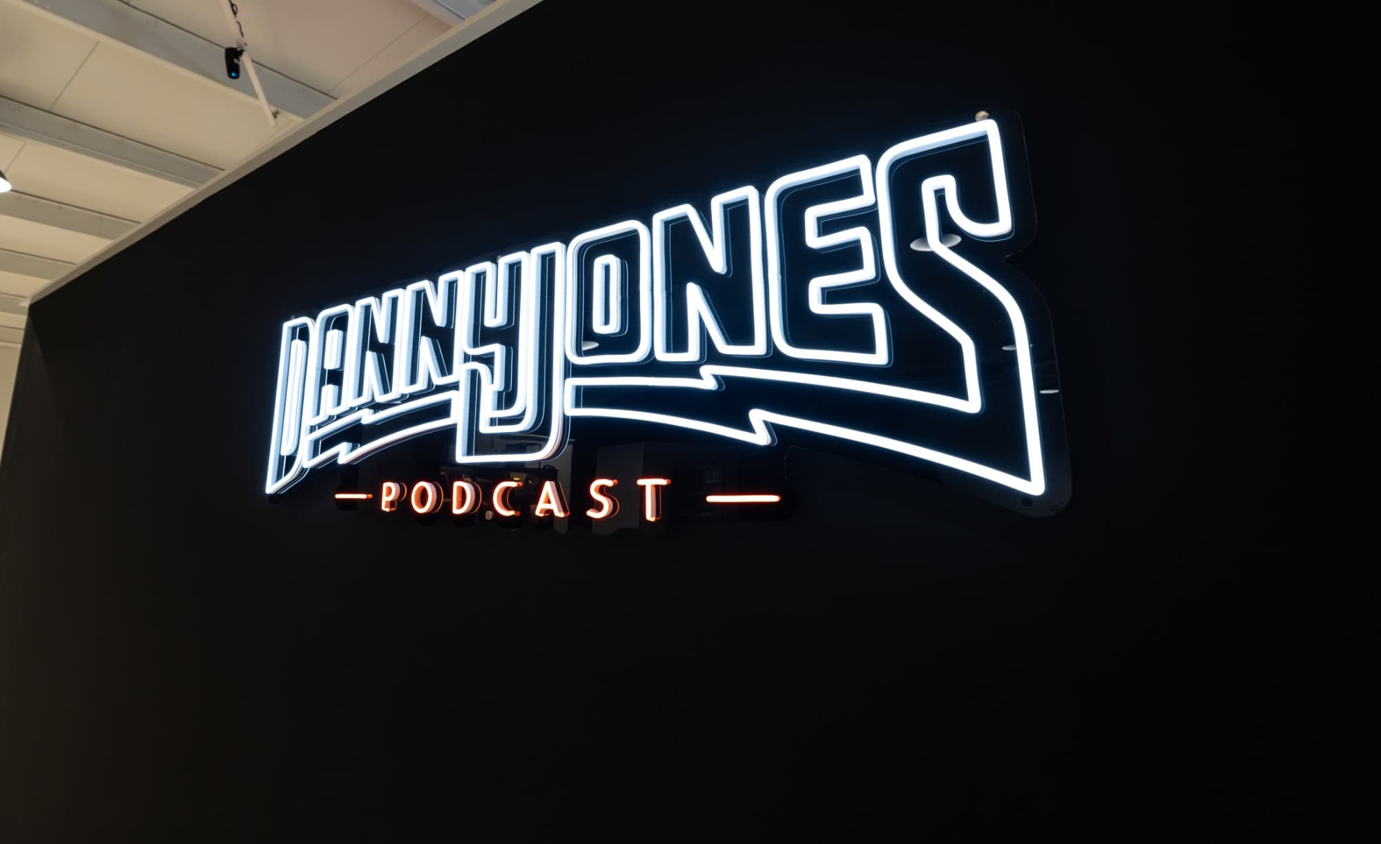 Danny Jones Podcast neon sign